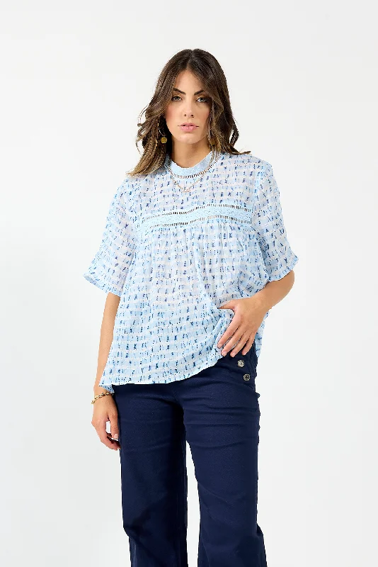 CYPRESS BLOUSE Silky Draped Blouse