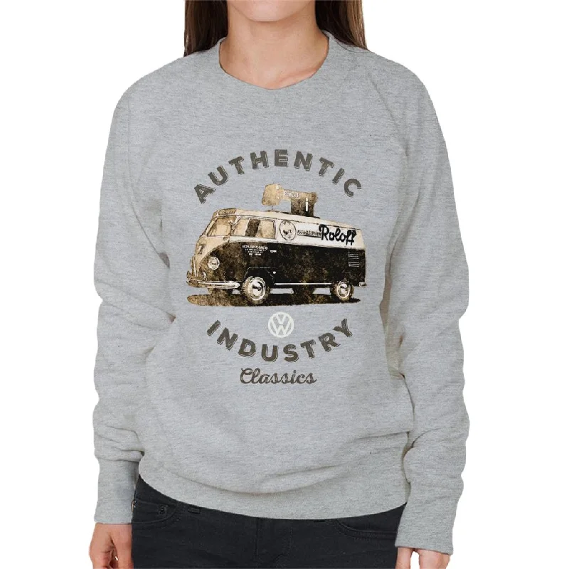 Volkswagen Industry Classics Camper Women's Sweatshirt Hoodie with Relaxed Fit Easy Casual