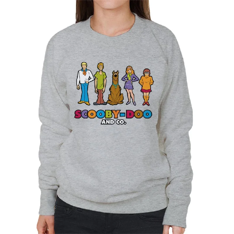 Scooby Doo And Co Women's Sweatshirt Hoodie with High-Low Hem Asymmetrical Trendy