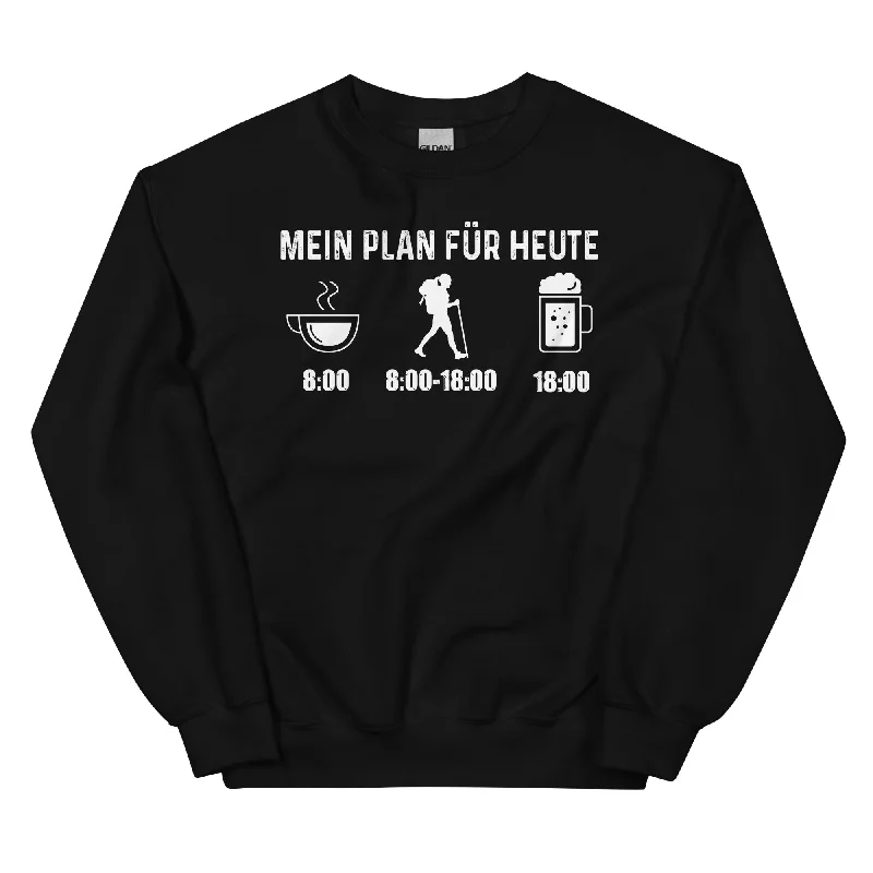 Mein Plan Für Heute 1 - Sweatshirt (Unisex) Hoodie with Hood Adjustable Protection