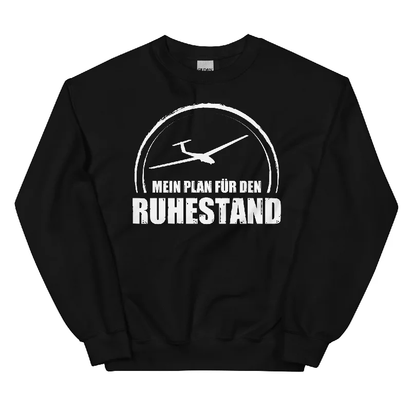 Mein Plan Fur Den Ruhestand 2 - Sweatshirt (Unisex) Hoodie with Hem Embroidery Detailed Premium