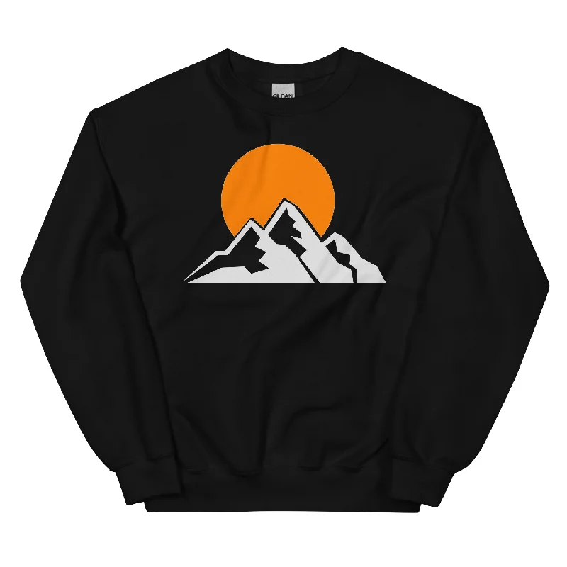 Berge (26) - Sweatshirt (Unisex) Hoodie with Hem Detail Decorative Unique