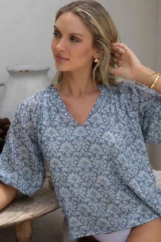 PORTAFINO ARIES BLOUSE Chic Off-Shoulder Blouse