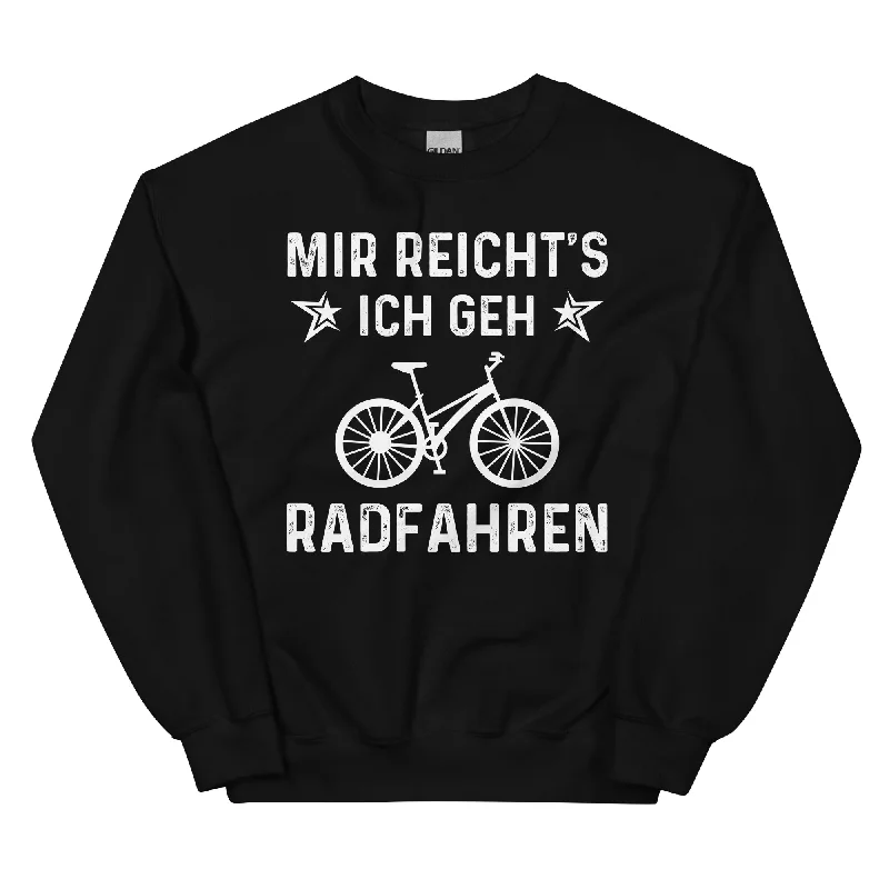 Mir Reicht's Ich Gen Radfahren - Sweatshirt (Unisex) Hoodie with Hem Patch Decorative Personalized