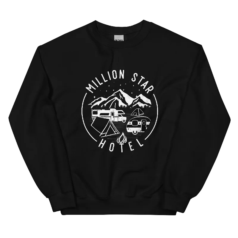 Million Star Hotel - Sweatshirt (Unisex) Hoodie with Camouflage Military Edgy