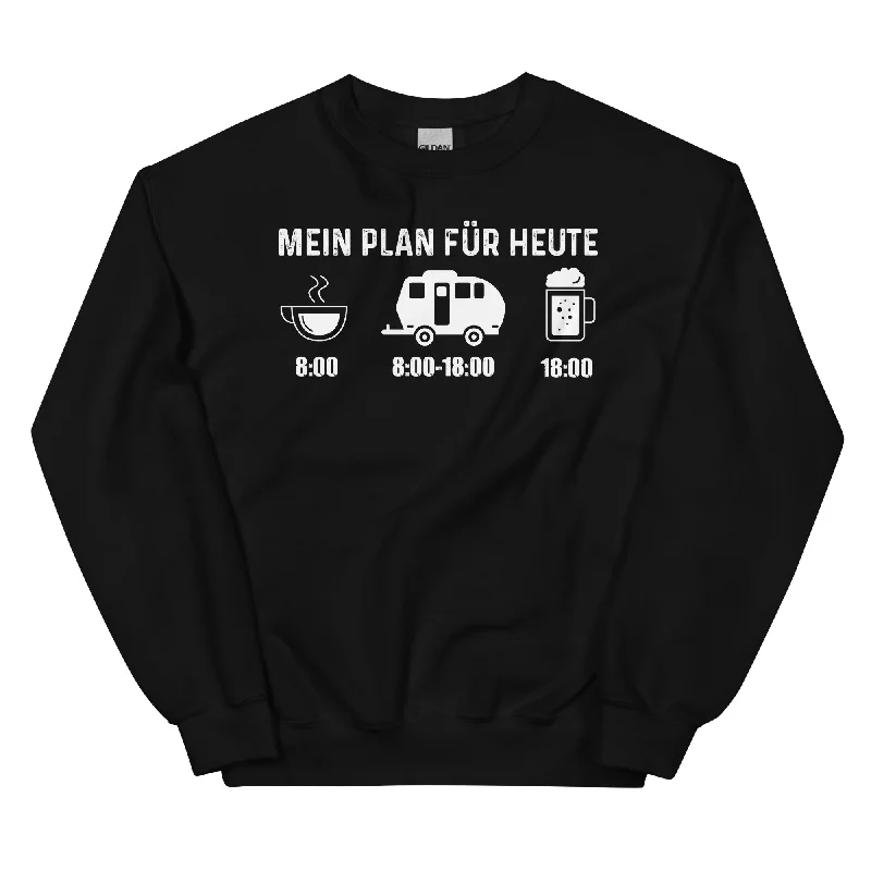 Mein Plan Für Heute 2 - Sweatshirt (Unisex) Hoodie with Hem Patch Decorative Personalized