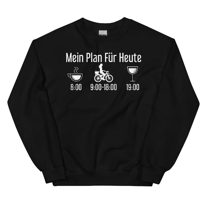 Mein Plan Für Heute 2 - Sweatshirt (Unisex) Hoodie with Hem Drawcord Adjustable Customizable