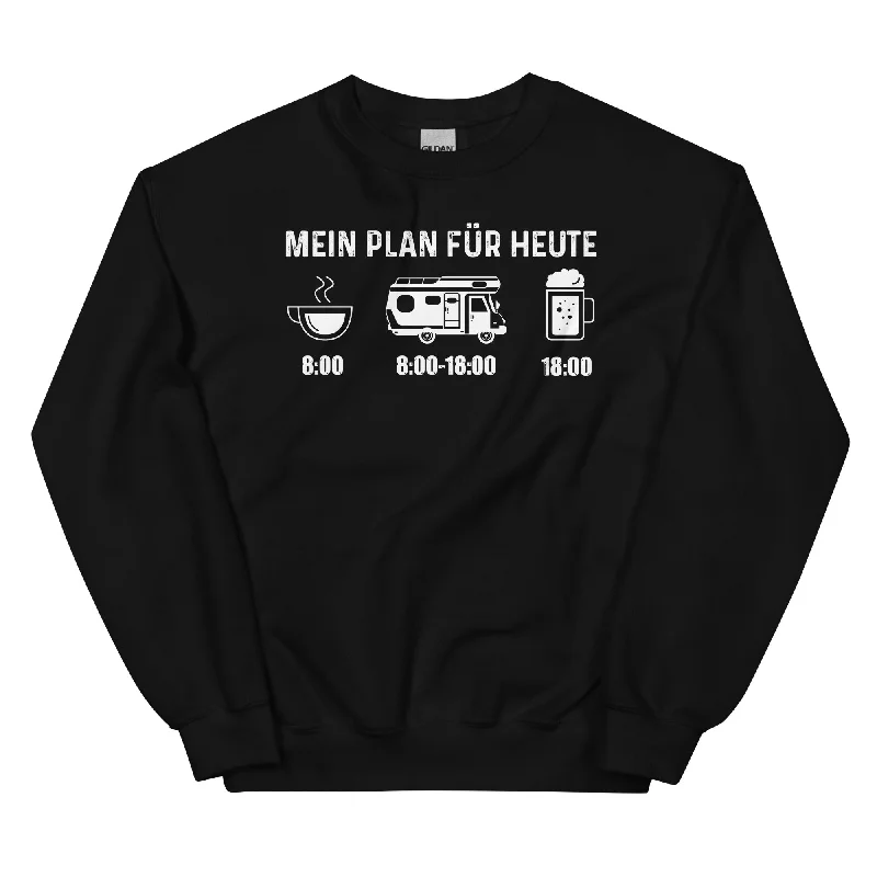 Mein Plan Für Heute - Sweatshirt (Unisex) Hoodie with Lining Warm Insulated