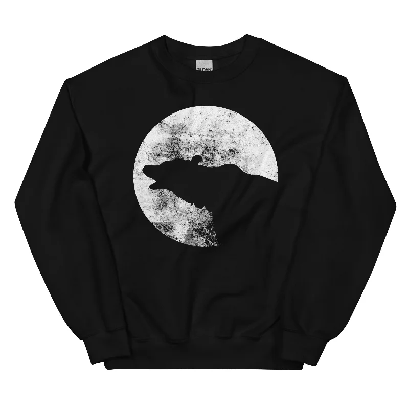 Moon - Bear - Sweatshirt (Unisex) Hoodie with Lining Warm Insulated