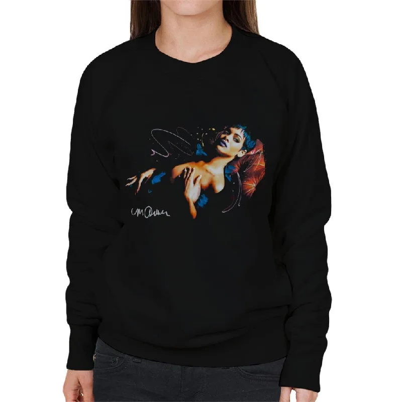 Sidney Maurer Original Portrait Of Rihanna Nude Women's Sweatshirt Hoodie with Double Zipper Versatile Adjustable