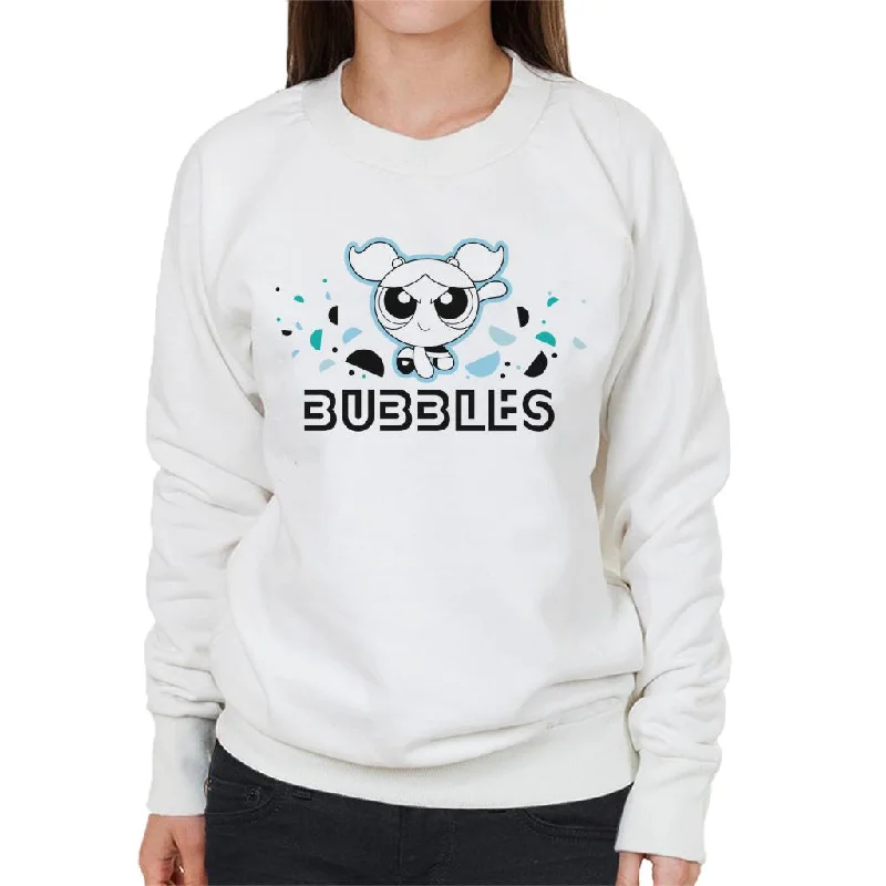 Powerpuff Girls Bubbles Circle Art Women's Sweatshirt Hoodie with Longline Fit Extended Stylish