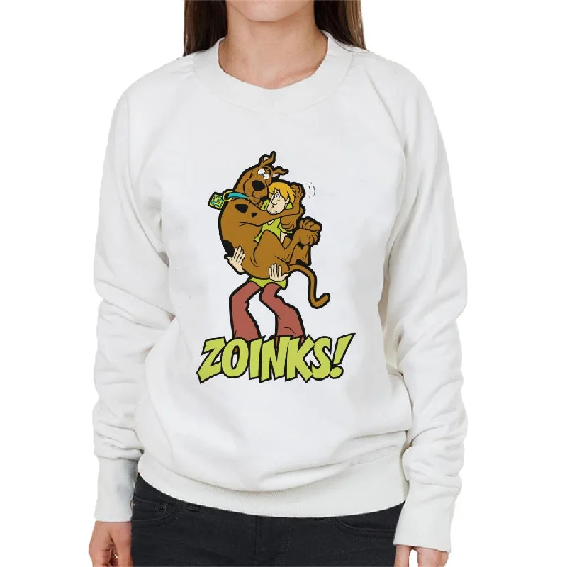 Scooby Doo Zoinks Women's Sweatshirt Hoodie with Button Classic Timeless