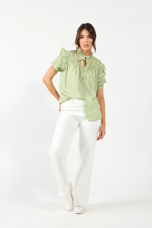 BIANCA BLOUSE Double Button Blouse