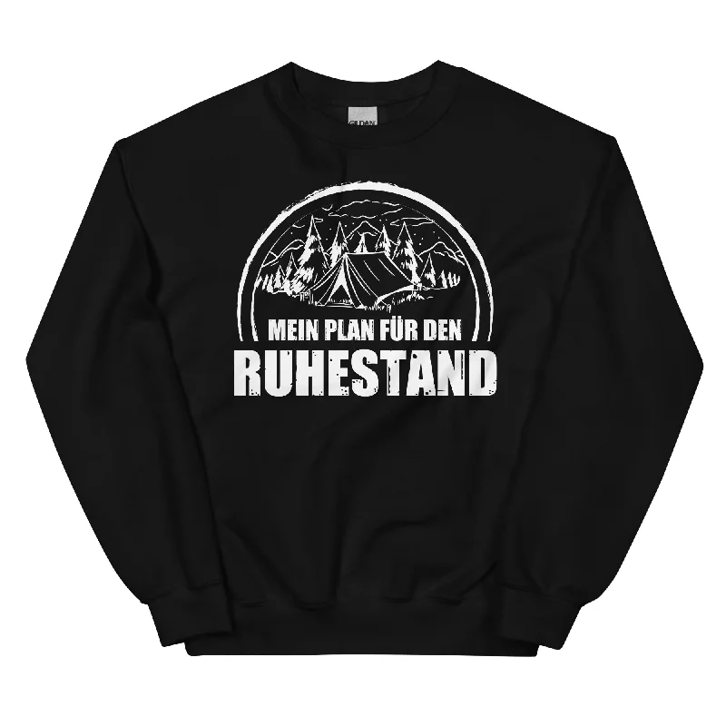 Mein Plan Fur Den Ruhestand 1 - Sweatshirt (Unisex) Hoodie with Metallic Shiny Futuristic