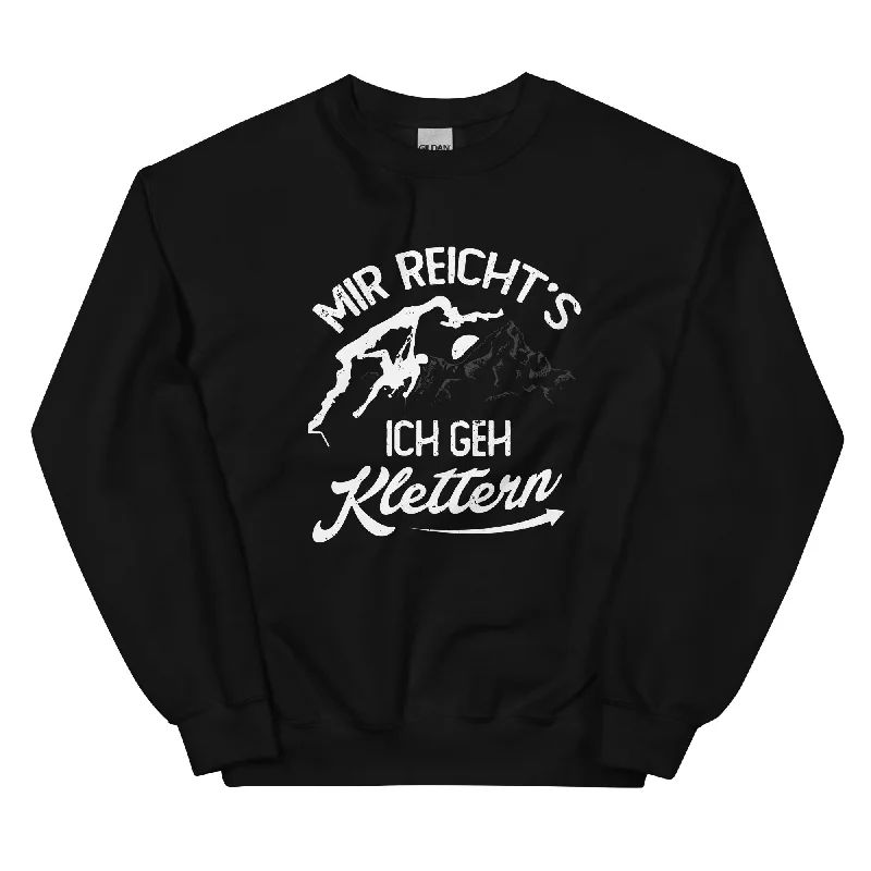 Mir reichts, ich geh Klettern - Sweatshirt (Unisex) Hoodie with Distressed Vintage Worn