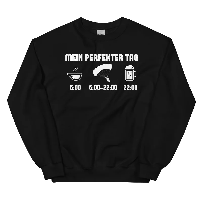 Mein Perfekter Tag 1 - Sweatshirt (Unisex) Hoodie with Belted Waist Structured Tailored