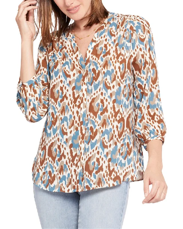 Nydj Pintuck Blouse Office-Ready Blouse