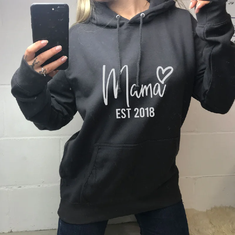 Personalised Mama Established Hoodie (MRK X) Hoodie with Mesh Breathable Sporty