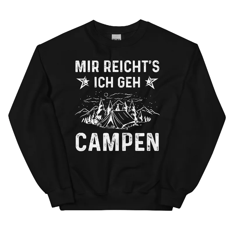 Mir Reicht's Ich Gen Campen - Sweatshirt (Unisex) Hoodie with Lace Feminine Delicate