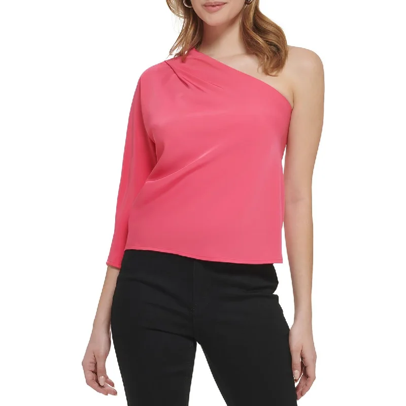 Womens One-Shoulder Party Blouse Casual Relaxed Fit Blouse