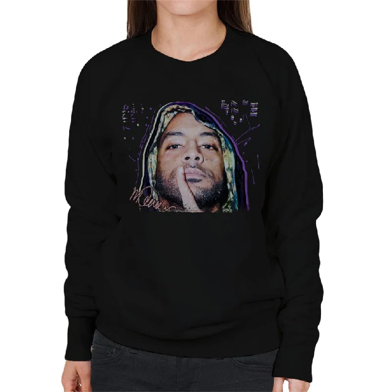 Sidney Maurer Original Portrait Of Rapper Booba Women's Sweatshirt Oversized Hoodie Comfort Casual