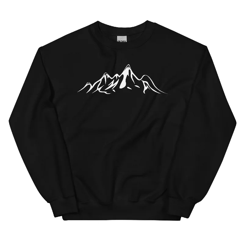 Berge (34) - Sweatshirt (Unisex) Hoodie with Batwing Sleeves Loose Dramatic