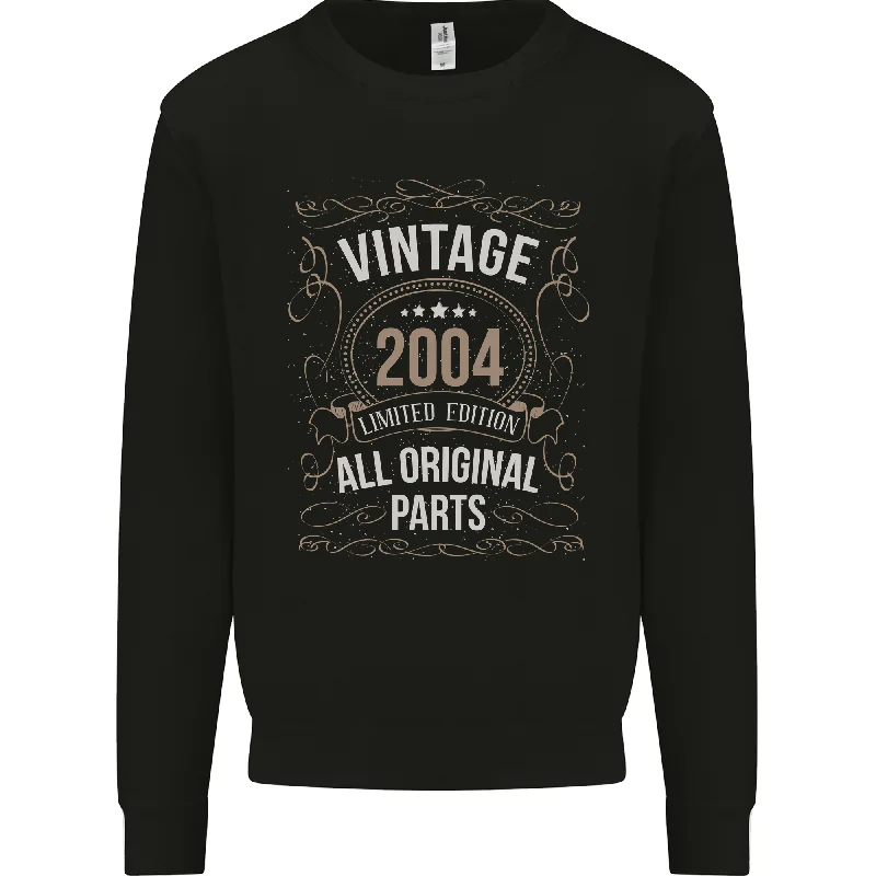 20th Birthday Limited Edition 2004 Mens Sweatshirt Jumper Hoodie with Elastic Cuffs Stretchable Comfortable