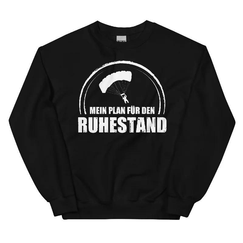 Mein Plan Fur Den Ruhestand 1 - Sweatshirt (Unisex) Hoodie with Bell Sleeves Flared Feminine