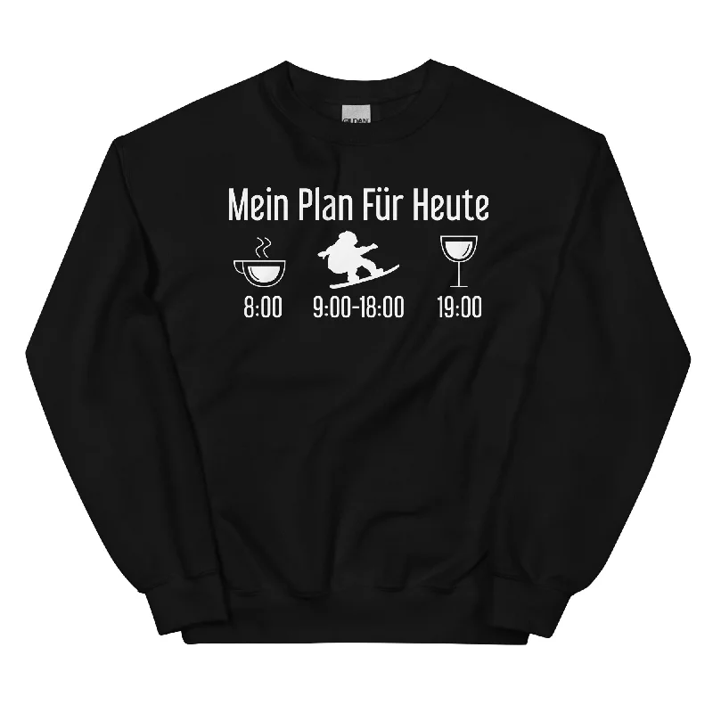 Mein Plan Für Heute - Sweatshirt (Unisex) Hoodie with Reflective Safety Nightwear