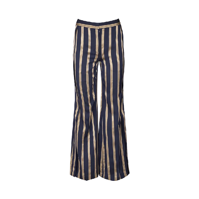 Striped Flared Pants Comfortable Wide-Leg Pants