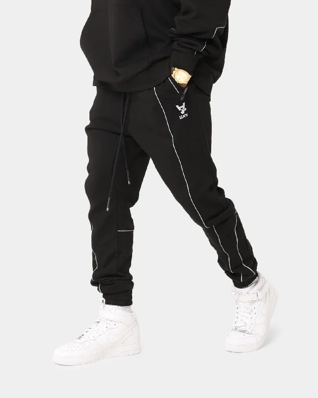 The Anti Order Neon Flux Track Pants Black/Reflective Comfortable Cargo Pants