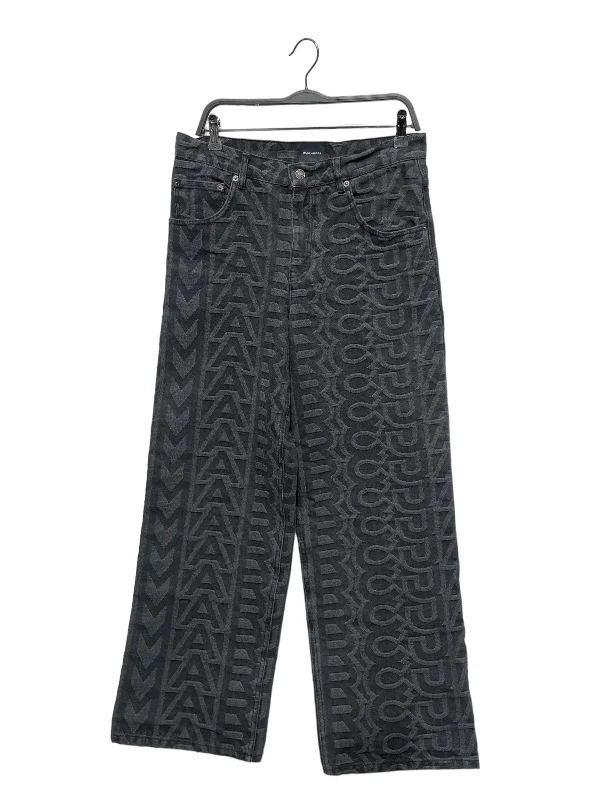 MARC JACOBS/Bootcut Pants/27/Monogram/Denim/BLK/ Formal Wide-Leg Pants