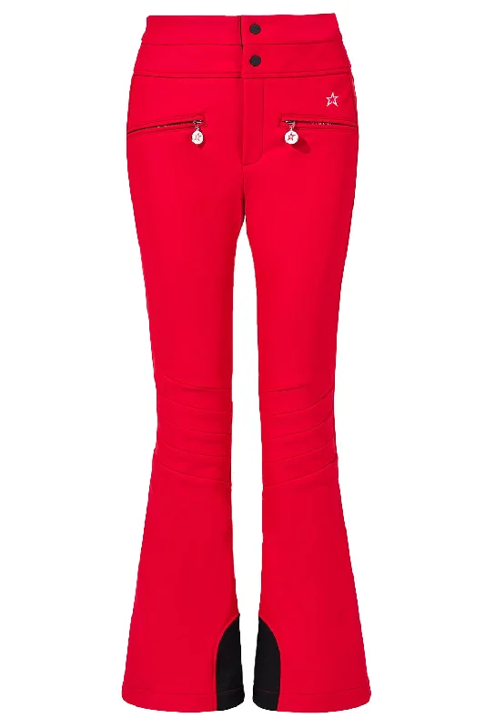 Aurora Flare Ski Pant - Red Soft Sweatpants Style