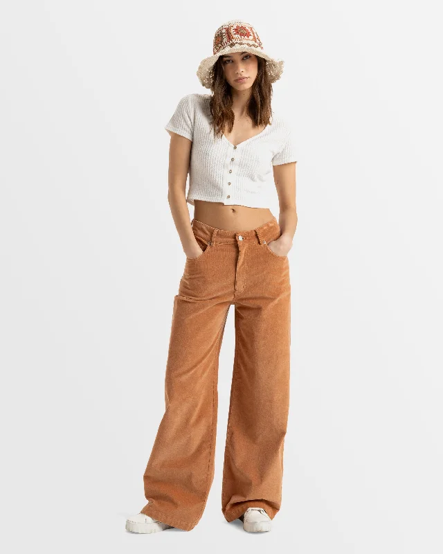 Womens Surf On Cloud Corduroy Pant Formal Slim Pants