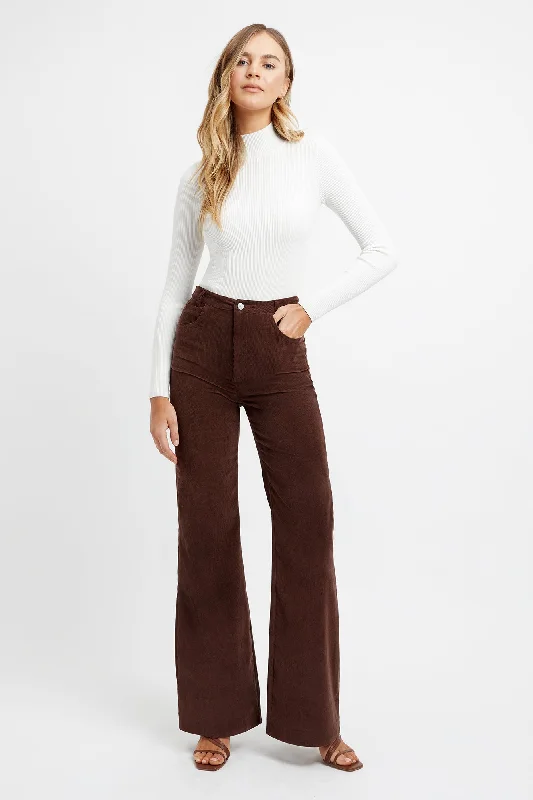 Wide Leg Cord Pant Casual Skinny Fit Pants