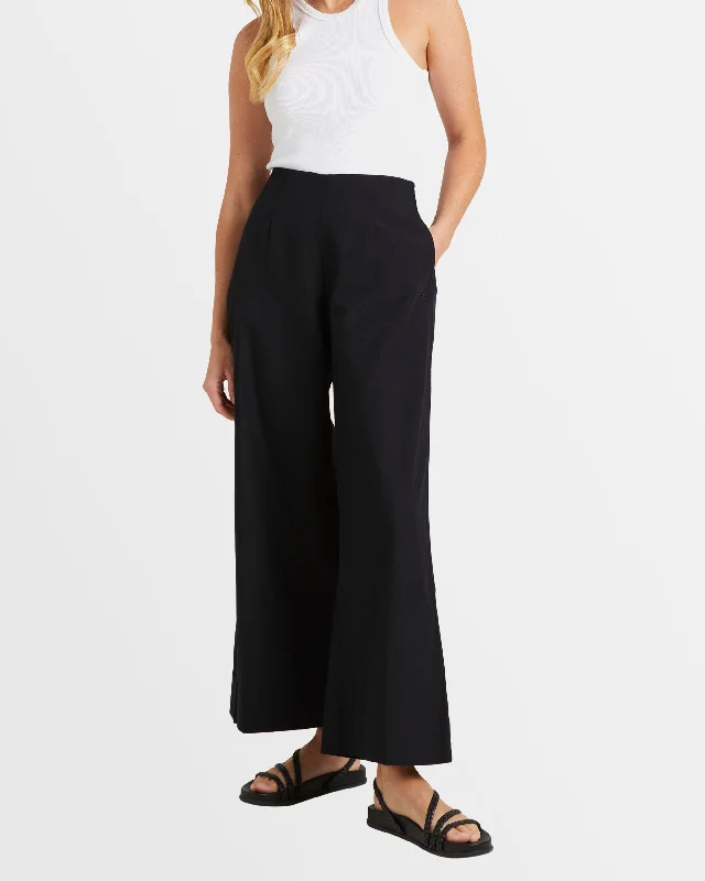 Womens Santorini Palazzo Pants Relaxed Linen Pants