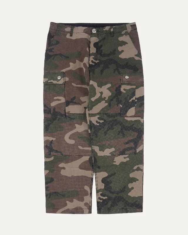 Camouflage Cargo Pants Chic Black Leggings