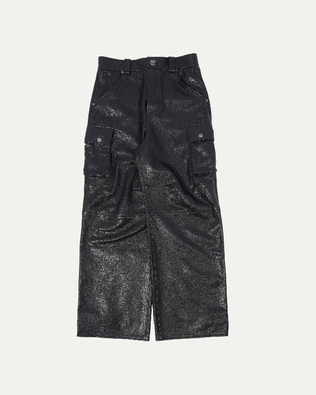 Leather Cargo Pants Lightweight Jogger Pants