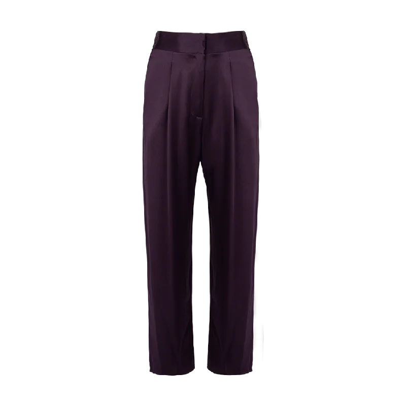 Flared Pant Purple Chic Slim Fit Pants