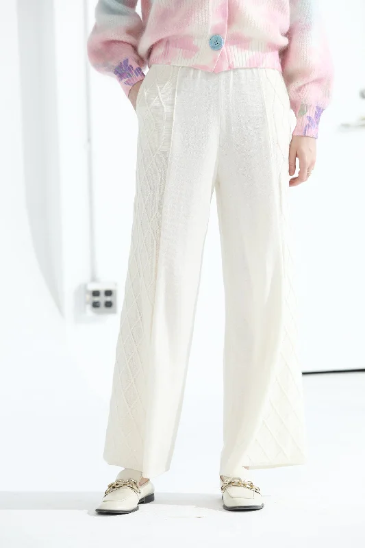 Sylphide | Sidonie White Pocket Pants Cozy Jogger Leggings