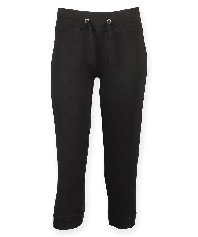 Black - Women's ¾ workout pant Sleek Black Pants