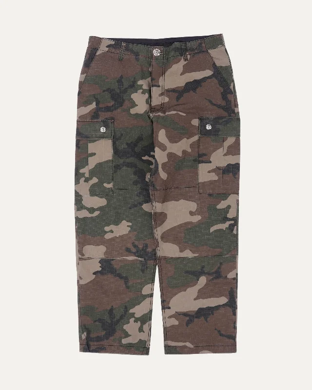 Camouflage Cargo Pants Comfortable Denim Trousers