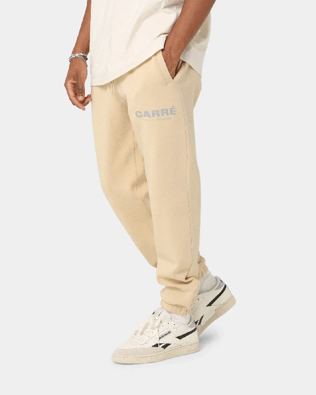 Carre Premium Motion Sweat Pants Cappuccino/Grey Comfy Cargo Trousers