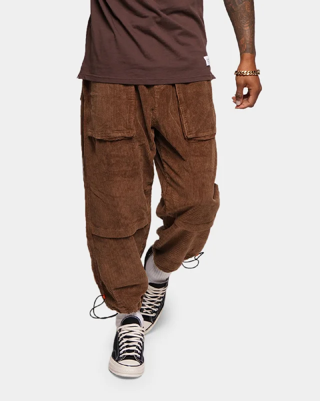 XXIII Briggs Corduroy Cargo Pants Brown Fashionable Button-Up Pants