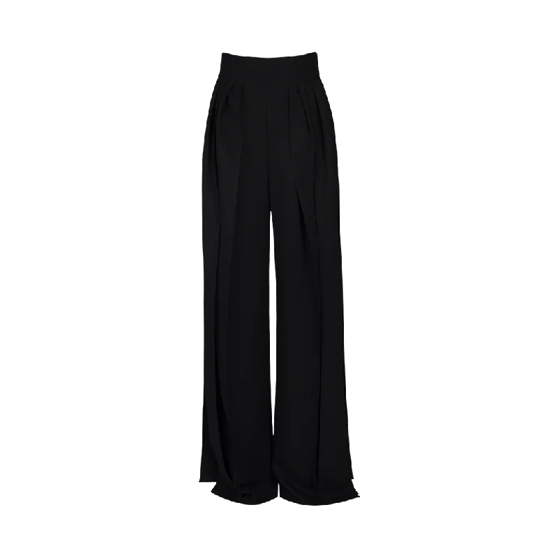 Linger Pleated Pant Elegant Palazzo Trousers