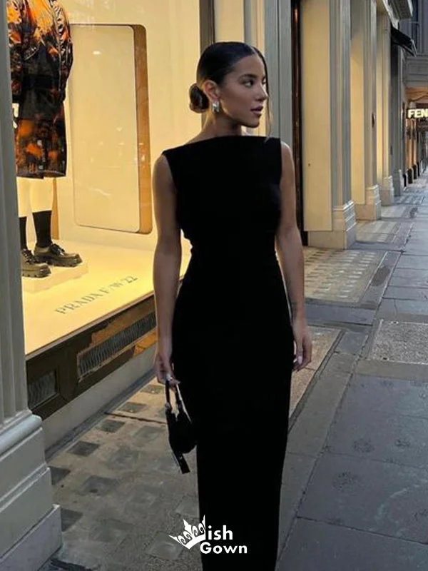 Elegant Black Mermaid Sabrina Backless Popular Long Evening Dresses, Formal Dresses, Birthday Party, WGP581 Elegant Black Mermaid Sabrina Backless Popular Long Evening Dresses, Formal Dresses, Birthday Party, WGP581