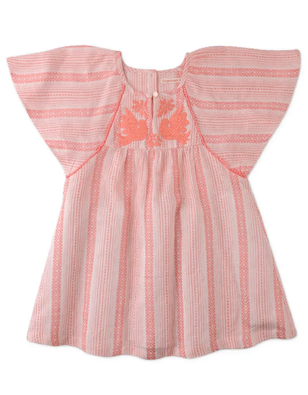 Gingersnaps Pink Stripey Elsie Dress