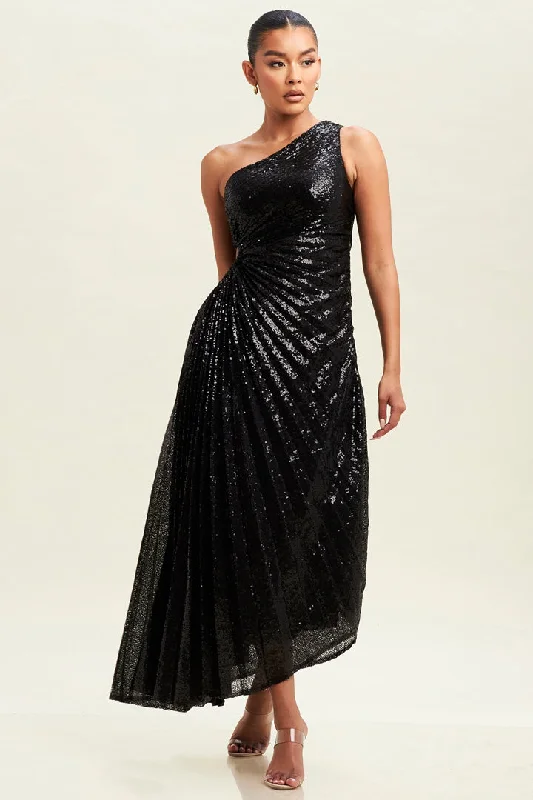 Sequin asymmetrical dress