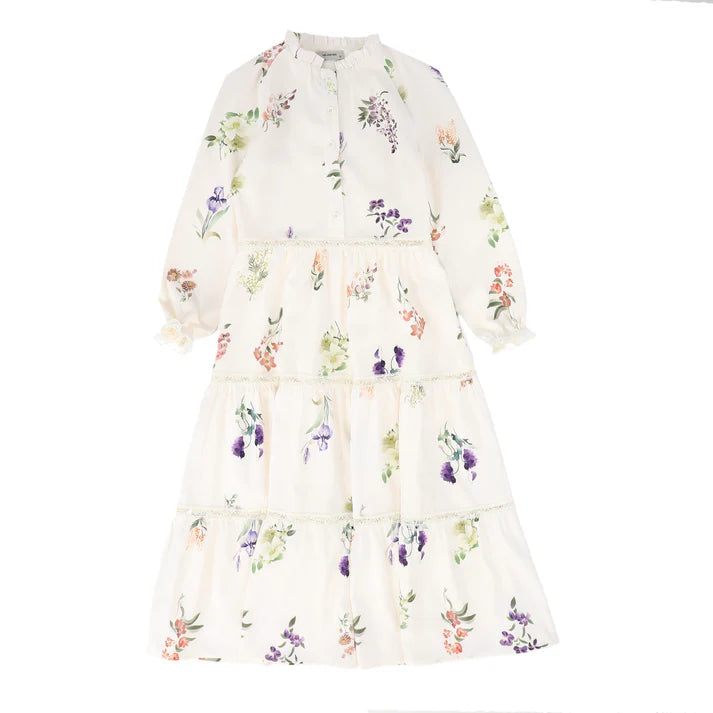 Valentina Floral Print Tiered Dress