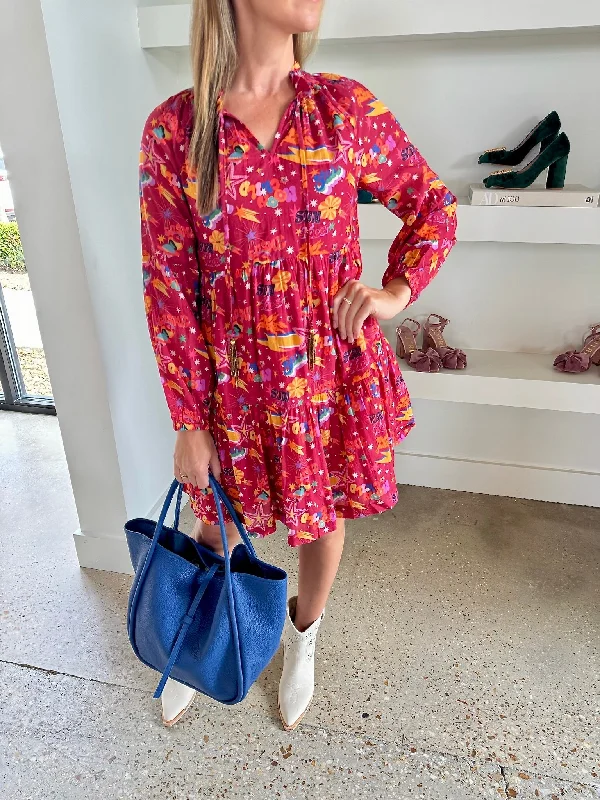 Burgundy Rose Ollie Dress (Final Sale)